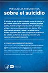Cover of Preguntas frecuentes sobre el suicidio brochure