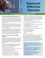 Seasonal affective disorder fact sheet