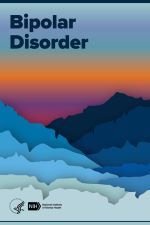 Bipolar Disorder brochure cover. Abstract mountain design.