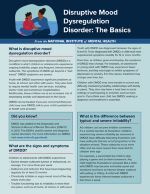 Disruptive Mood Dysregulation Disorder fact sheet