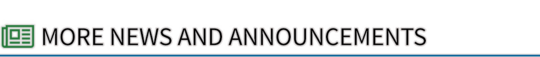 more news and announcements
