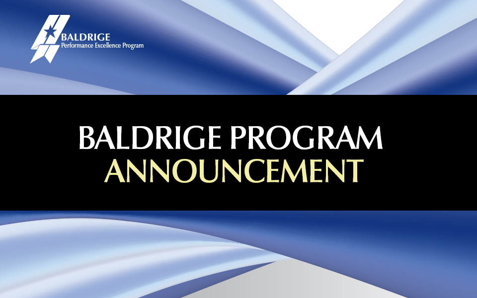 Baldrige Program Announcement