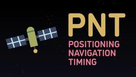 Screenshot from PNT video says: Positioning, Navigation, Timing