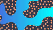 SeedGel shows curvy amoeba-like shapes with orange dots on a black background.