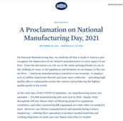 Presidential Proclamation
