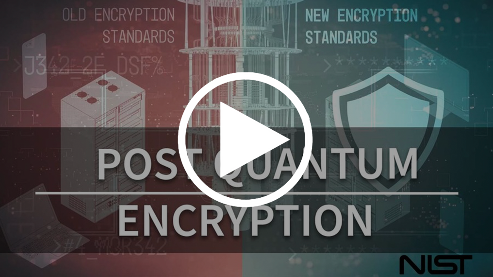Video title screen reads: Post Quantum Encryption.