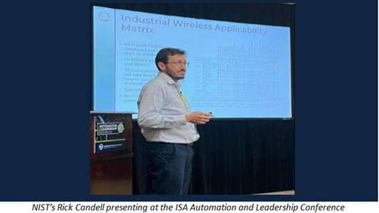 NIST's Rick Candell presenting at the ISA Automation and Leadership Conference