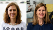 Side-by-side head shots of KC Morris and Laurie Locascio.
