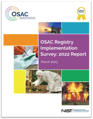 OSAC Registry Implementation Survey: 2022 Report cover