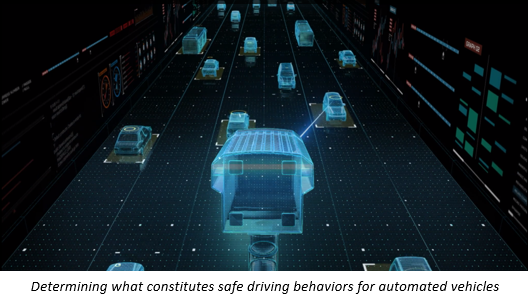Determining what constitutes safe driving behaviors for automated vehicles