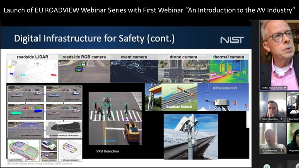 NIST's Ed Griffor presents on automated vehicles at first EU ROADVIEW webinar