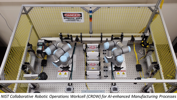NIST collaborative robotics operations workcell (CROW) for AI-enhanced Manufacturing Processes