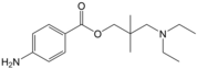Chemical structure of dimethocaine.