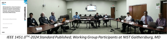 IEEE 1451.0 - 2024 standard published and photo of working group participants