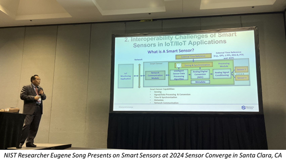 NIST smart sensor presentation at 2024 Sensor Converge