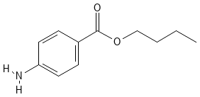 Structure of butamben.