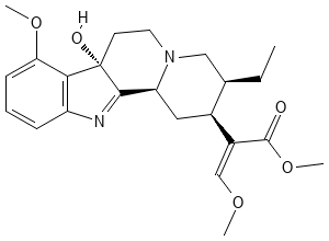 Structure of 7-hydroxymitragynine.