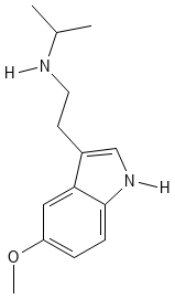 Chemical structure of 5-MeO NiPT.