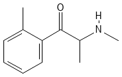 Structure of 2-Methylmethcathinone.