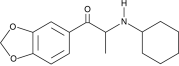 Structure of 3,4-Methylenedioxy-α-Cyclohexylaminopropiophenone.