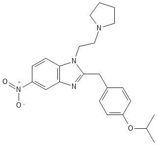 Structure of N-pyrrolidino isotonitazene.