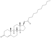 Structure of testosterone undecanoate.