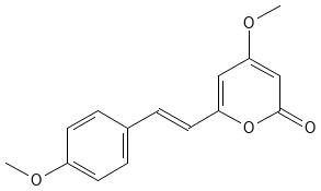 Structure of yangonin.