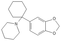 Structure of 3,4-methylenedioxy PCP.