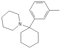Structure of 3-methyl PCP.