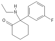 Fluorexetamine structure.