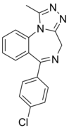 Structure of 4'chloro-deschloroalprazolam.