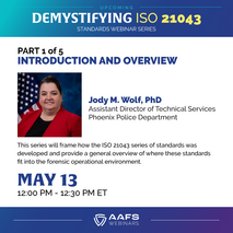 "Demystifying ISO 21043" webinar announcement