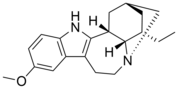 Structure of ibogaine.