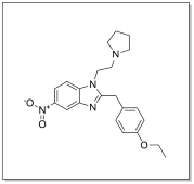 Structure of N-pyrrolidino etonitazene.
