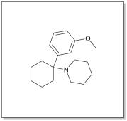 Structure of 3-methoxy PCP.