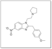Structure of N-pyrrolidino metonitazene.