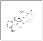 Structure of 9-O-desmethyl mitragynine.