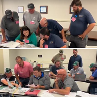 vehicle and axle-load students during training