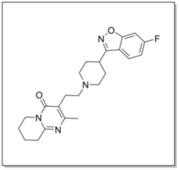 Structure of risperidone.