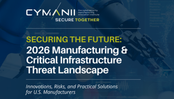 Cover of 2026 Manufacturing & Critical Infrastructure Threat Landscape
