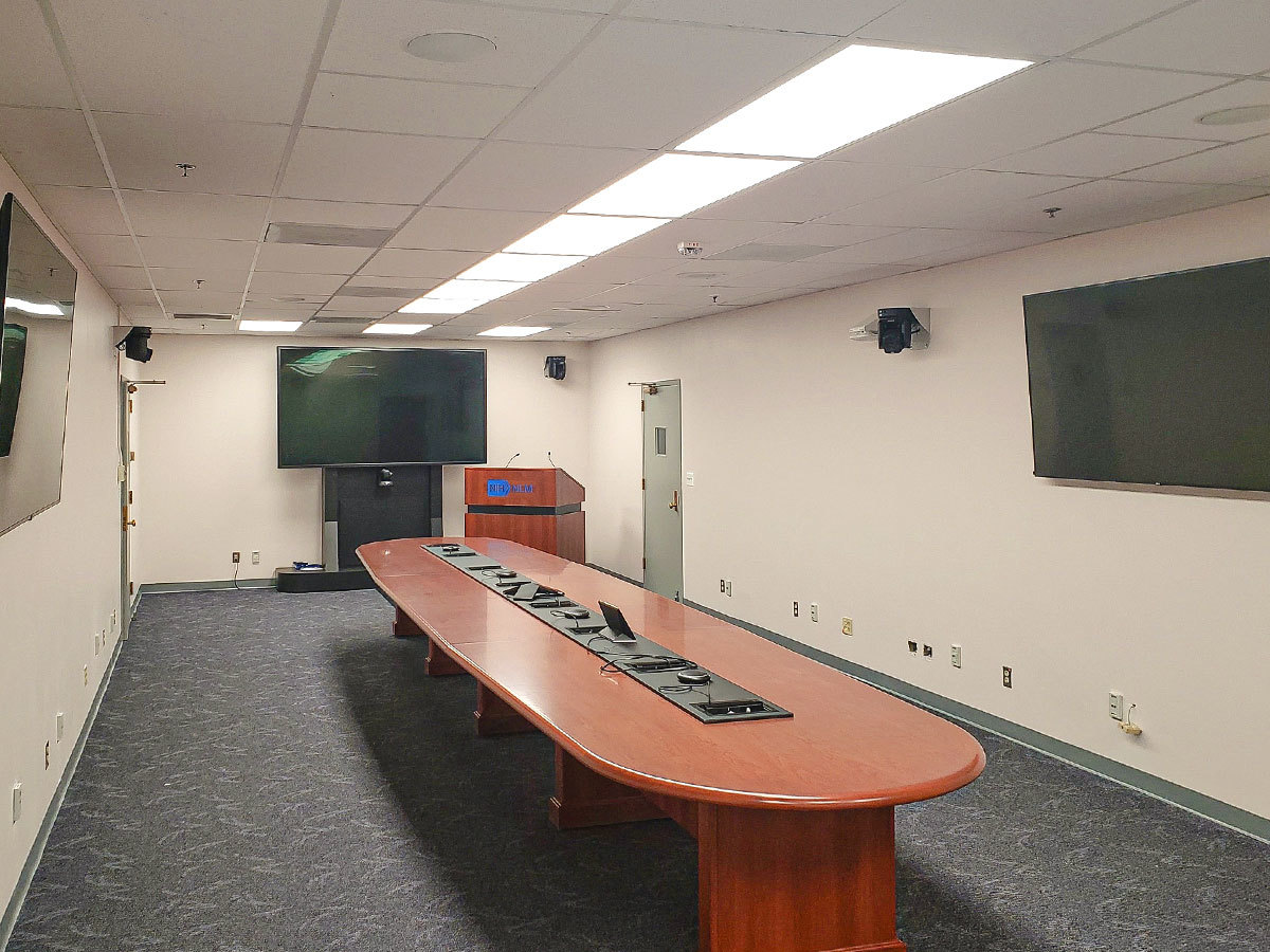 Photo of NLM Building 38A, 4th floor renovation of conference room (temporary Lindberg Room)