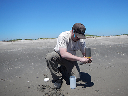 monitoring sand in Louisiana