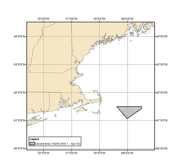 Cosed Area 1 North Map