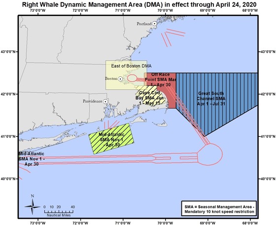 East of Boston DMA in effect through April 24 and four mandatory SMAs