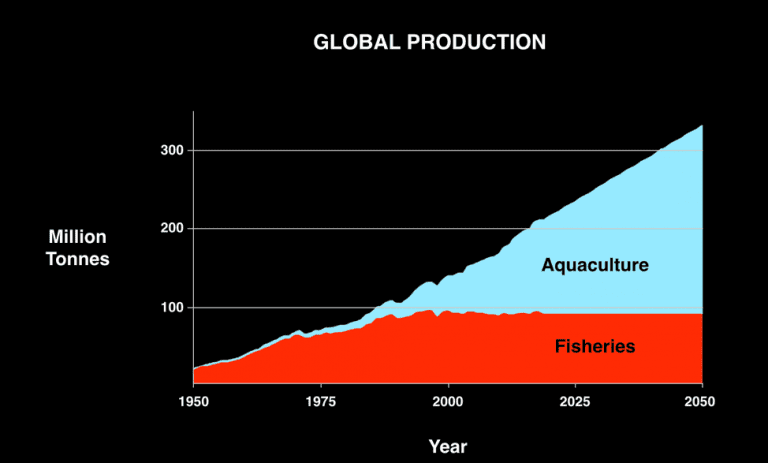 TEDTalk Global Aquaculture Production Chart 