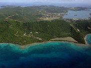 Aerial view of Culebra off of Puerto Rico.
