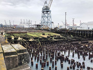 Some of the thousands of pilings, and other structures proposed to be removed at the Southwest Yard site. Image: Floyd-Snider