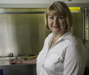Diane Kapareiko, a microbiologist at NOAA's Milford Laboratory