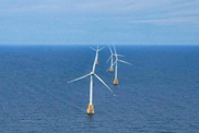 Offshore wind turbines in Block Island Sound off Southern New England. Credit: Ionna22.