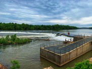 The Columbia Diversion Dam in the Broad River. Image: City of Columbia.